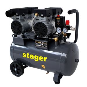 Compresor Stager HM50JW-0.75x2 - 50L, 8bar, 330 l/min