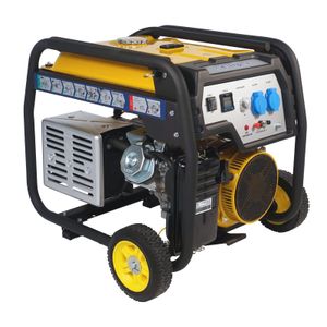 Generator monofazat open-frame Stager FD 6500E, 5000W, benzina, pornire electrica