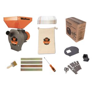 Moara pentru cereale WOLFSON - 2in1, 2700W, 100% CUPRU, 200kg/h + accesoriu furaje